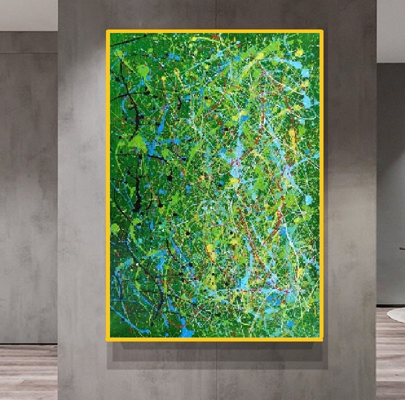 Handcrafted Abstract Painting Fine Art For Homedecor MA1211