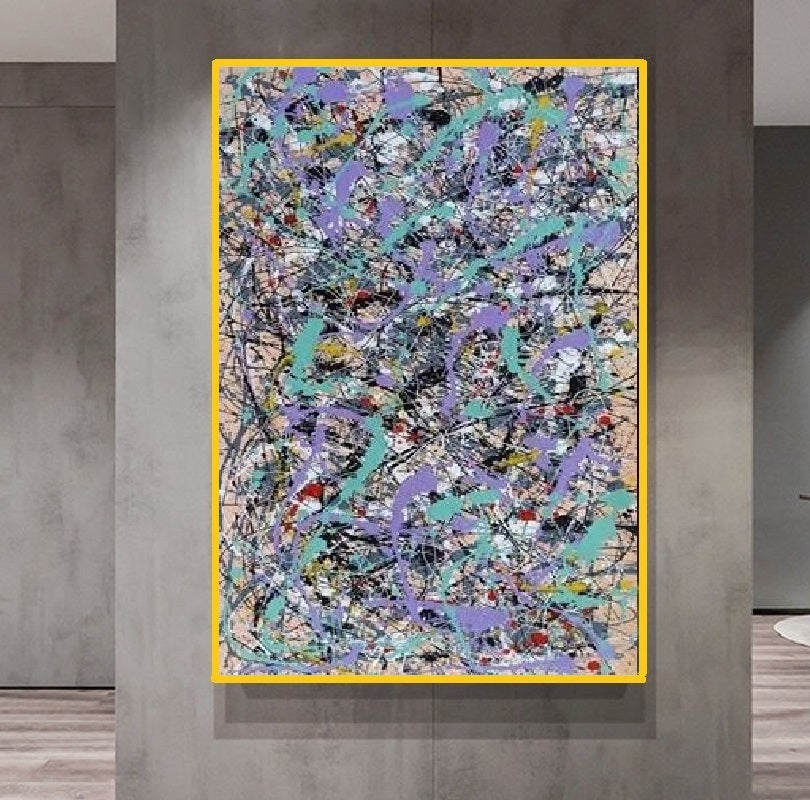 Handcrafted Abstract Painting Fine Art For Homedecor MA1417