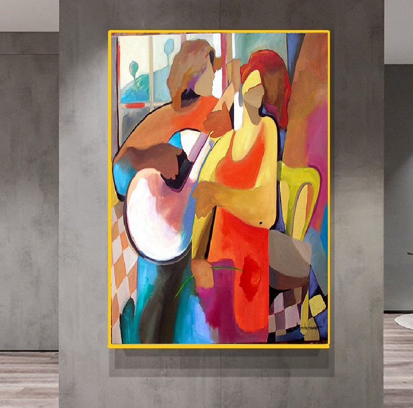Handcrafted Modern Painting Fine Art For Homedecor MB1031