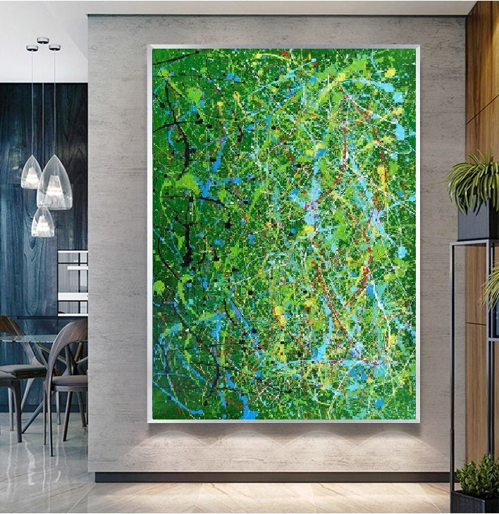 Handcrafted Abstract Painting Fine Art For Homedecor MA1211