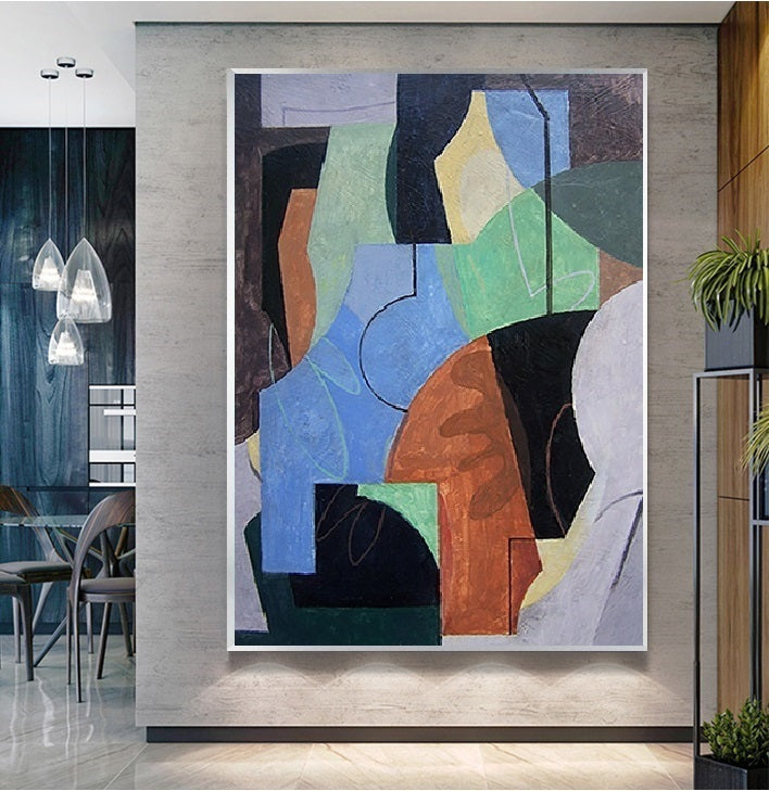 Handcrafted Abstract Painting Fine Art For Homedecor MA1184