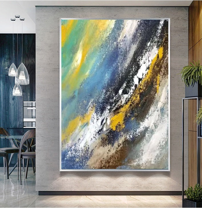 Handcrafted Abstract Painting Fine Art For Homedecor MA1482