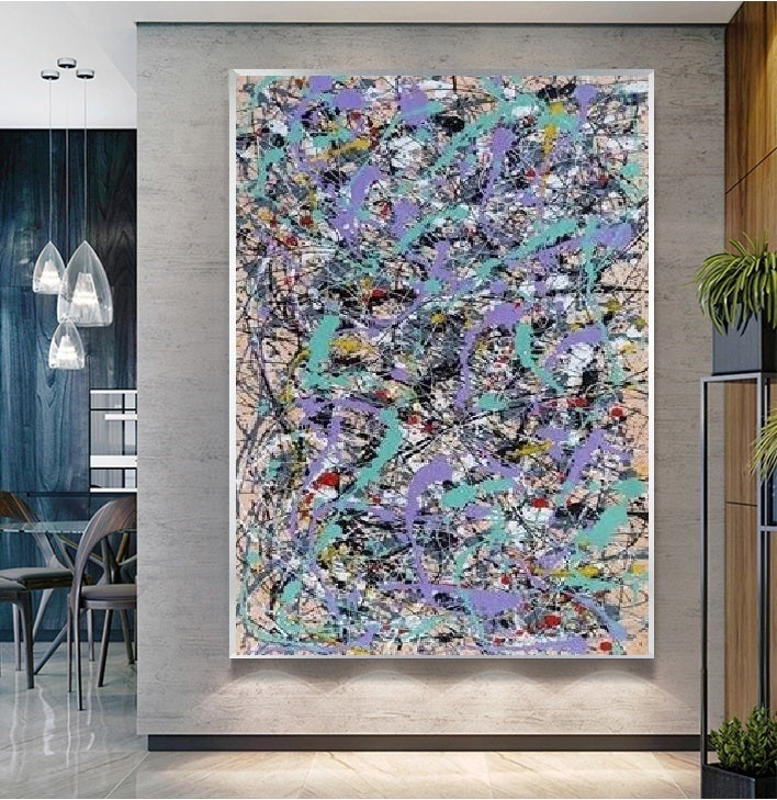 Handcrafted Abstract Painting Fine Art For Homedecor MA1417
