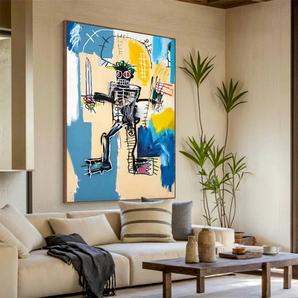 Handcrafted Abstract Painting Graffiti Art For Homedecor GA1013