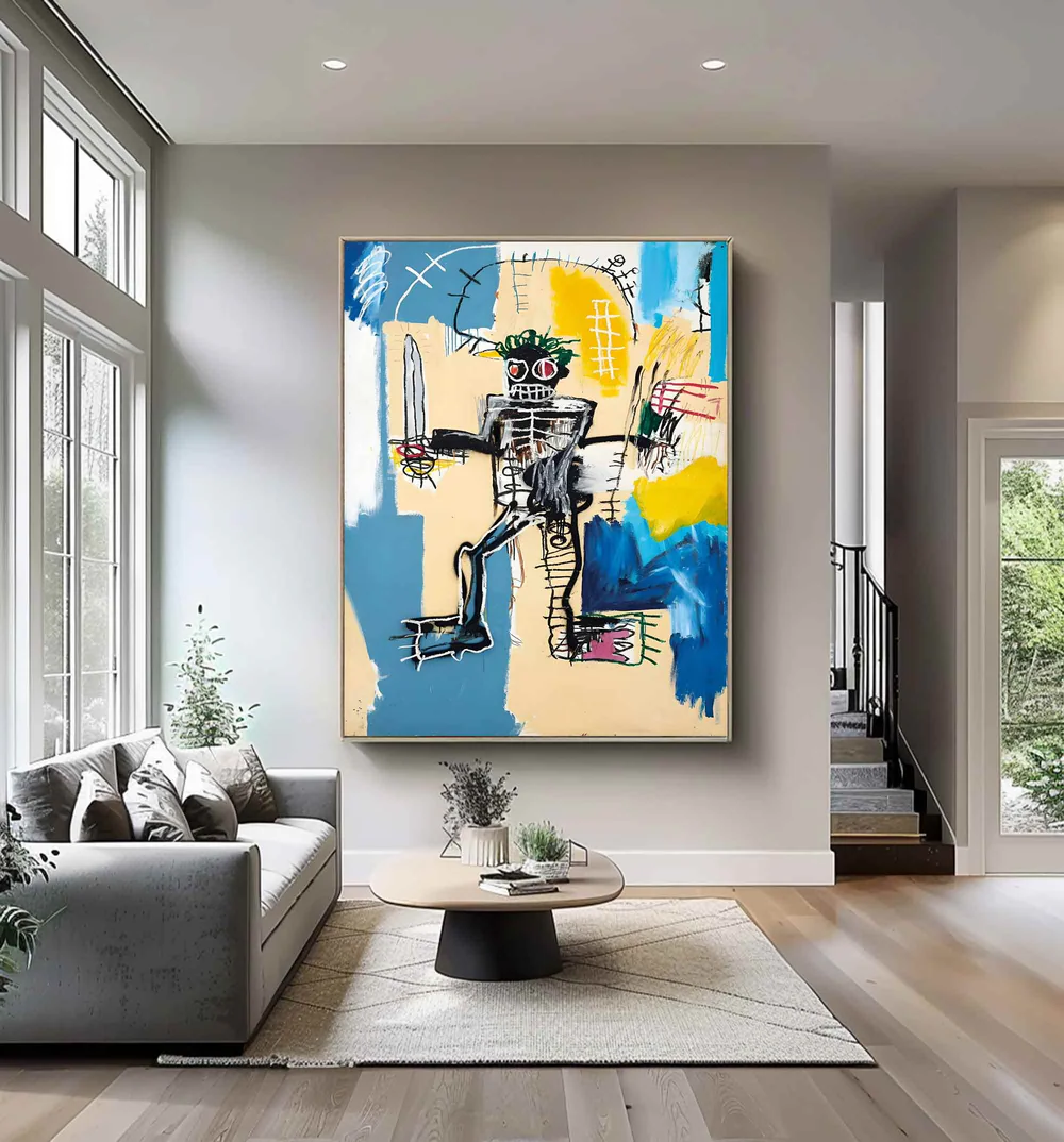 Handcrafted Abstract Painting Graffiti Art For Homedecor GA1013