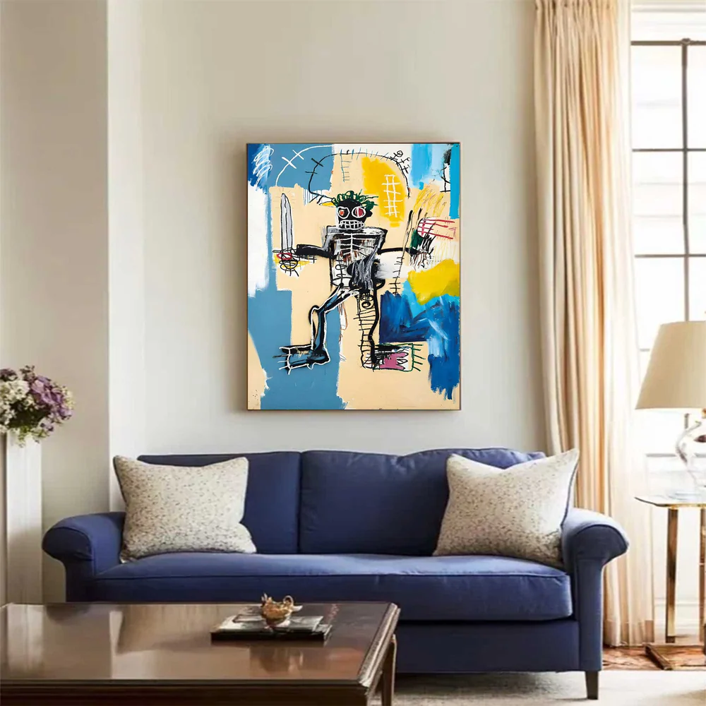 Handcrafted Abstract Painting Graffiti Art For Homedecor GA1013