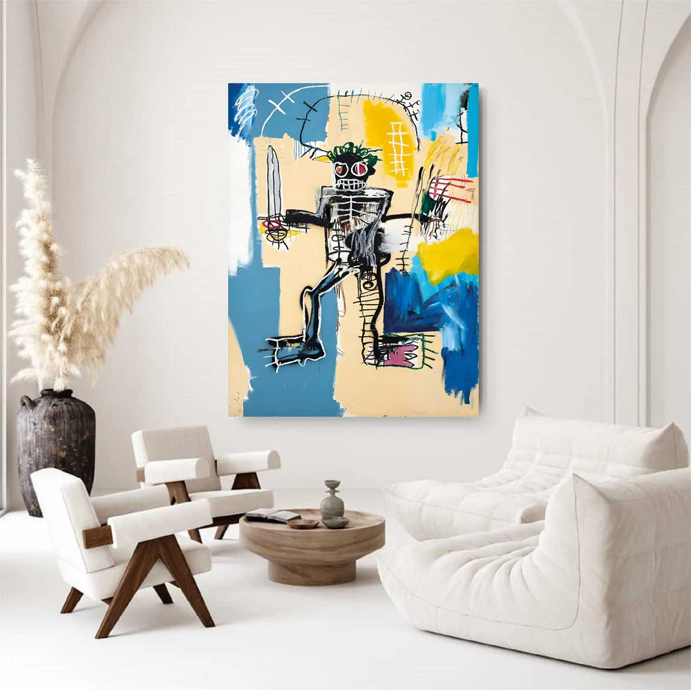 Handcrafted Abstract Painting Graffiti Art For Homedecor GA1013