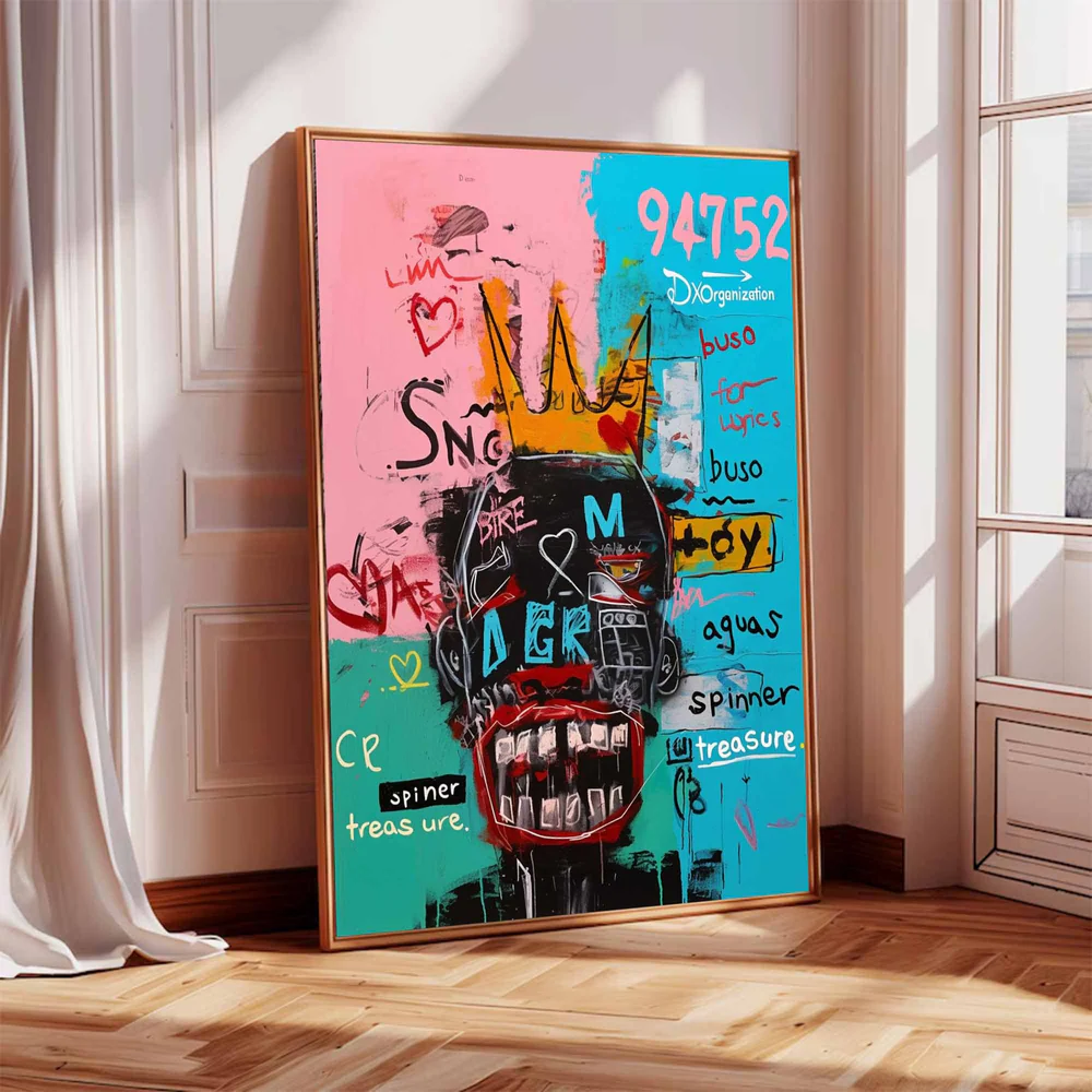 Handcrafted Abstract Painting Graffiti Art For Homedecor GA1015