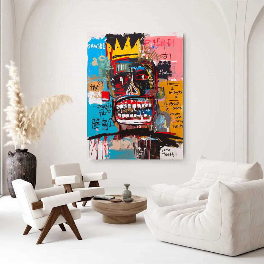 Handcrafted Abstract Painting Graffiti Art For Homedecor GA1016