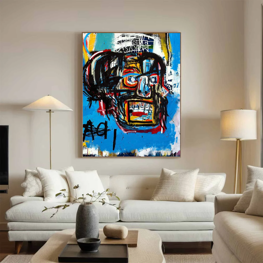 Handcrafted Abstract Painting Graffiti Art For Homedecor GA1021