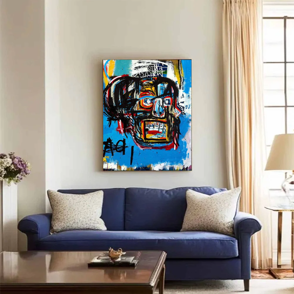 Handcrafted Abstract Painting Graffiti Art For Homedecor GA1021