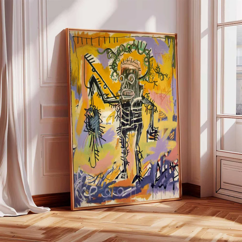Handcrafted Abstract Painting Graffiti Art For Homedecor GA1023