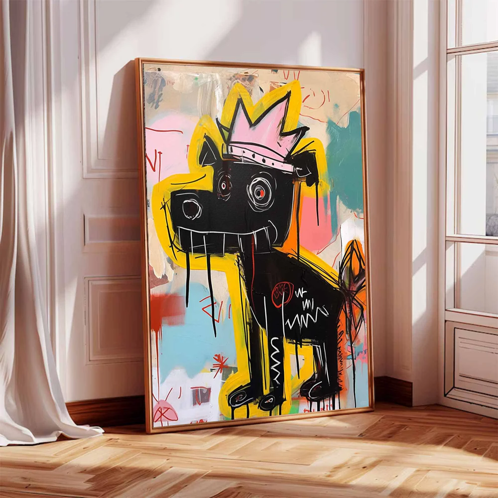 Handcrafted Abstract Painting Graffiti Art For Homedecor GA1024