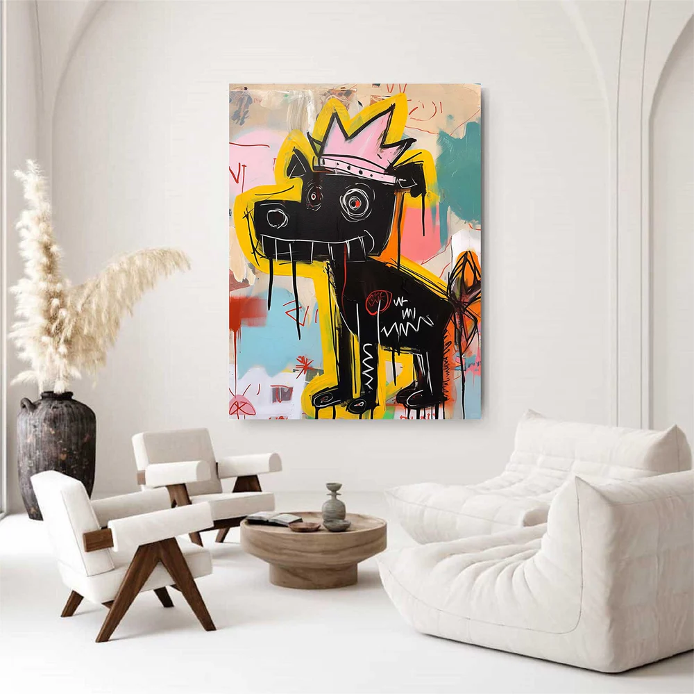 Handcrafted Abstract Painting Graffiti Art For Homedecor GA1024