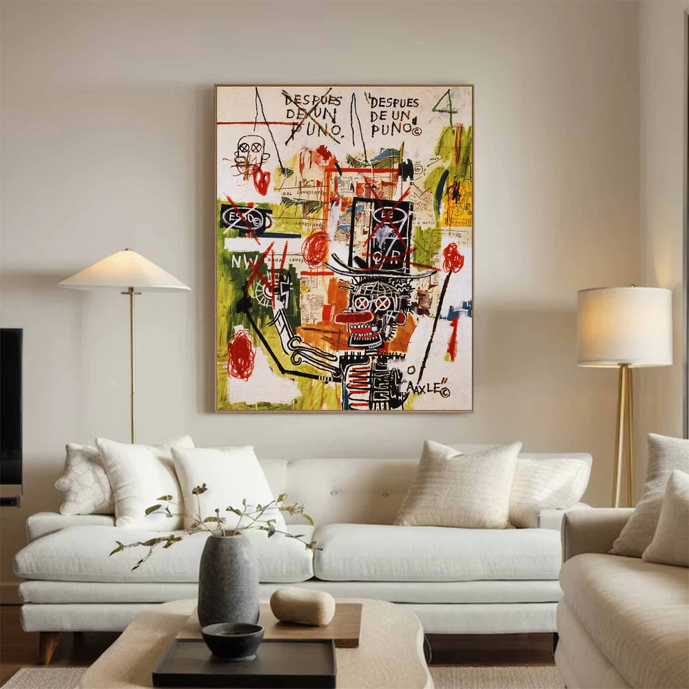 Handcrafted Abstract Painting Graffiti Art For Homedecor GA1028