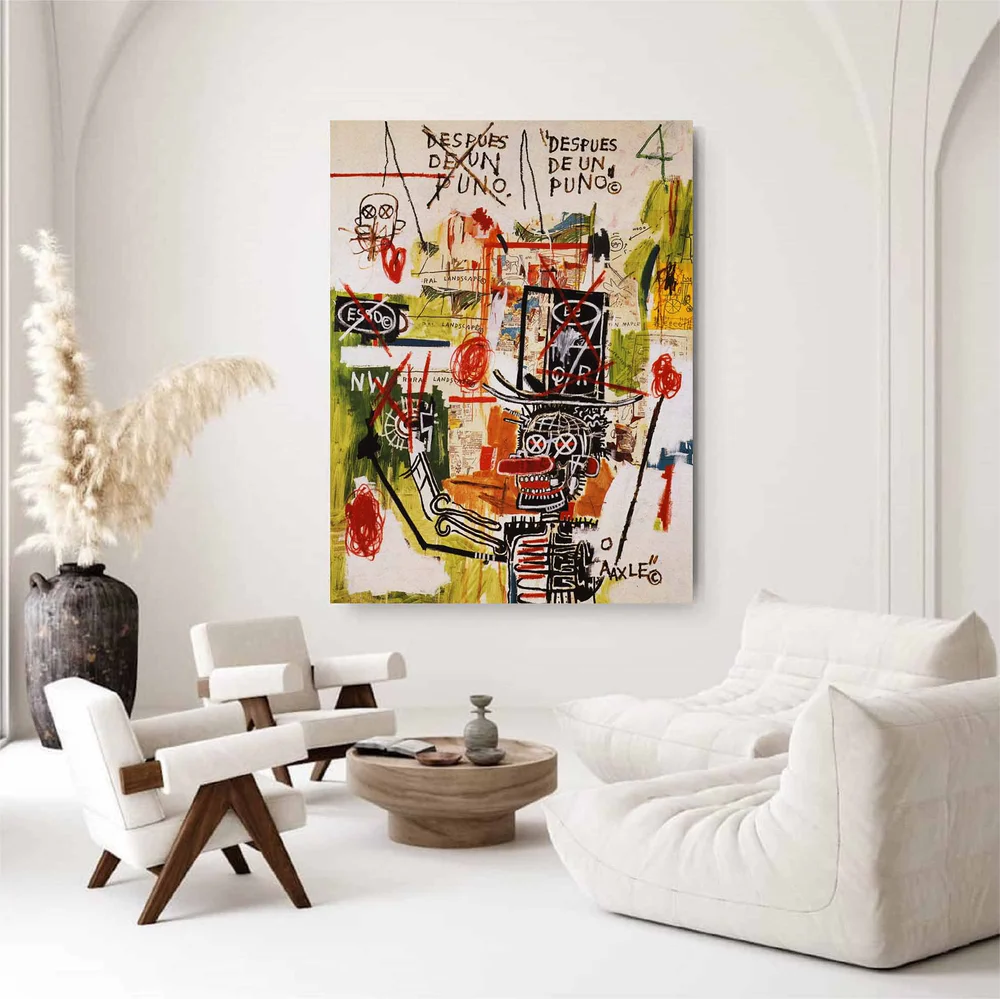 Handcrafted Abstract Painting Graffiti Art For Homedecor GA1028