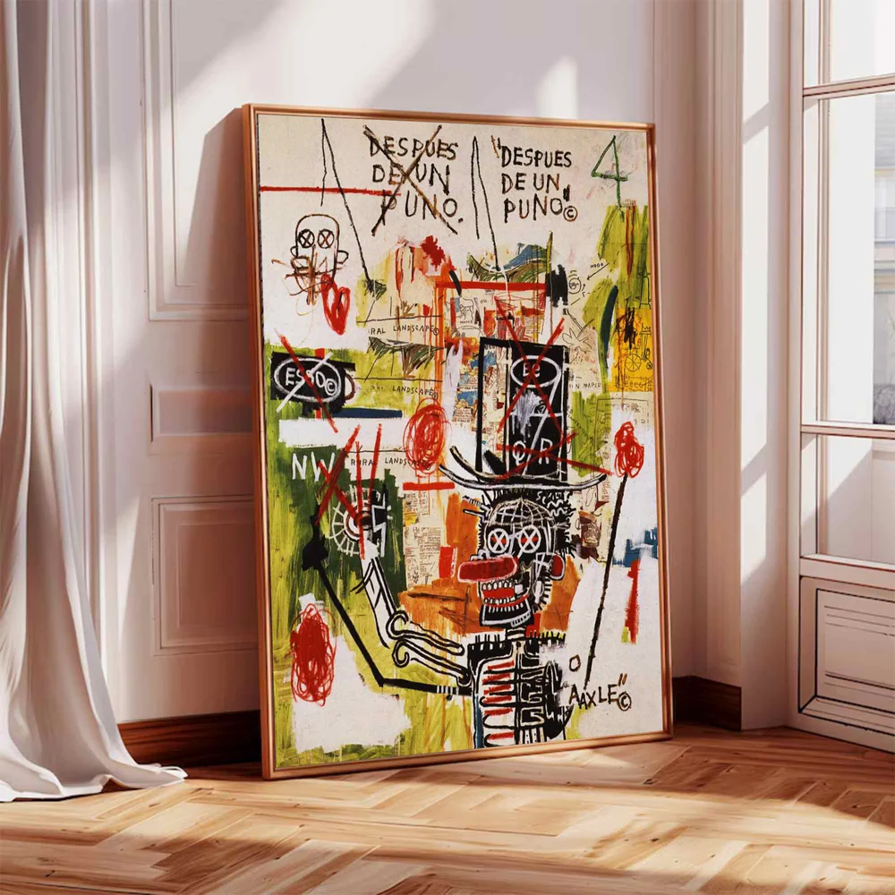 Handcrafted Abstract Painting Graffiti Art For Homedecor GA1028