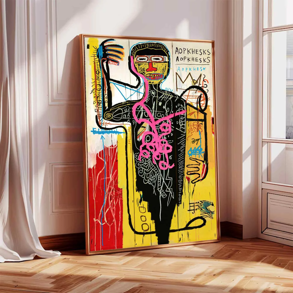 Handcrafted Abstract Painting Graffiti Art For Homedecor GA1029