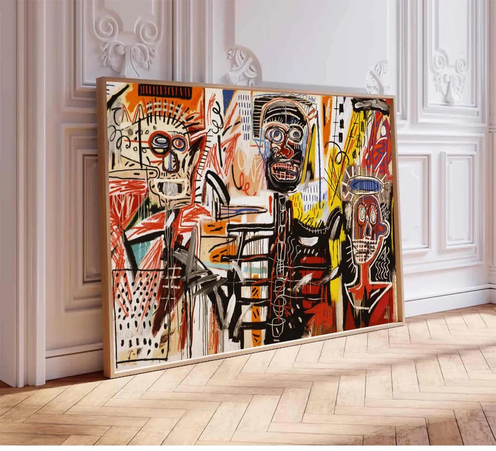 Handcrafted Abstract Painting Graffiti Art For Homedecor GA1034