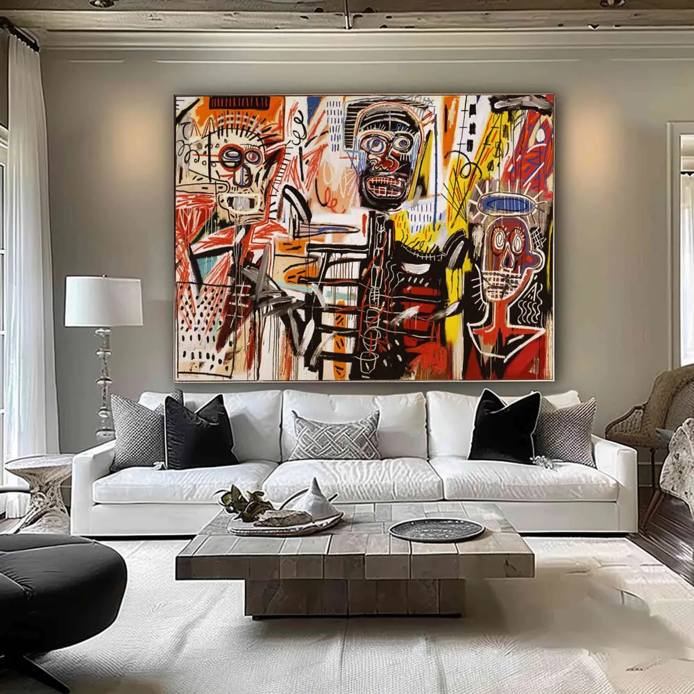 Handcrafted Abstract Painting Graffiti Art For Homedecor GA1034