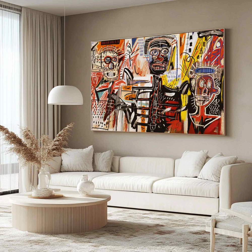 Handcrafted Abstract Painting Graffiti Art For Homedecor GA1034