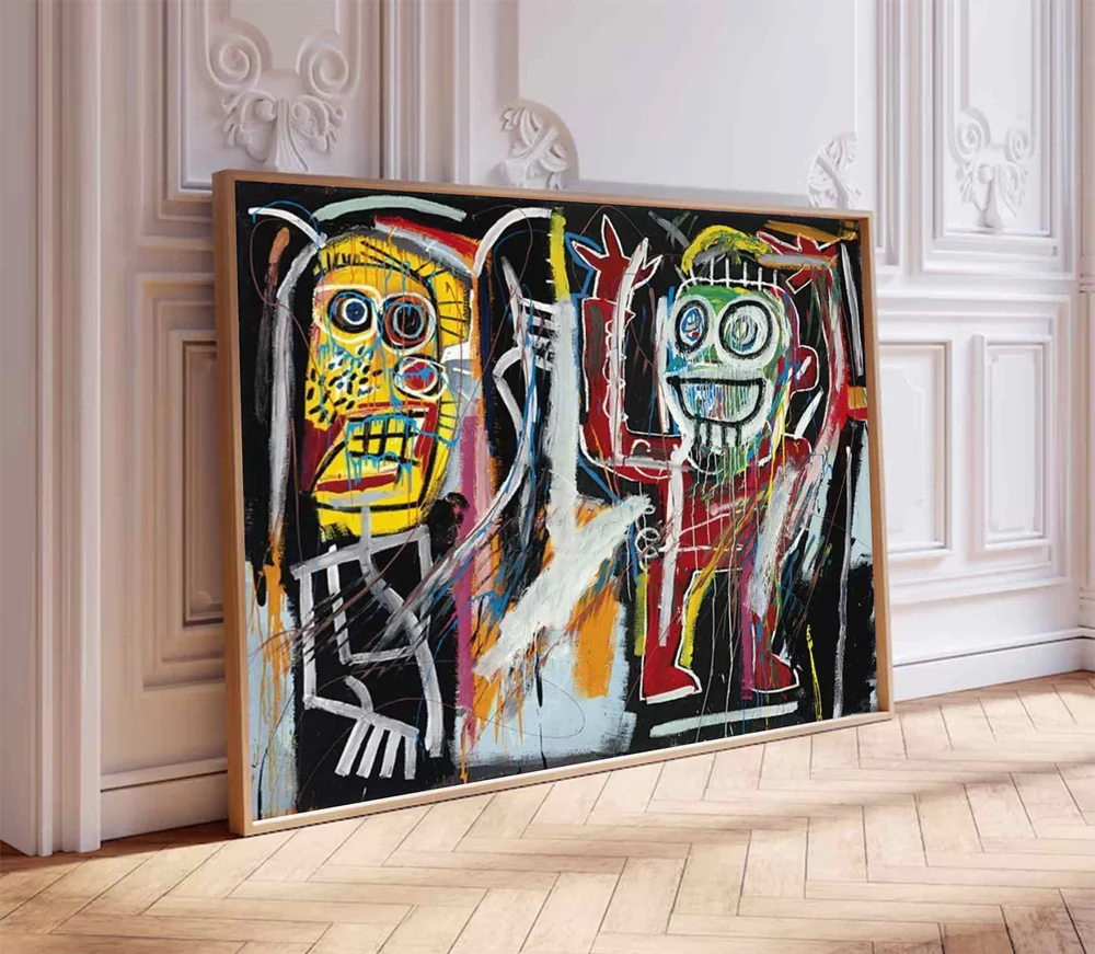 Handcrafted Abstract Painting Graffiti Art For Homedecor GA1035