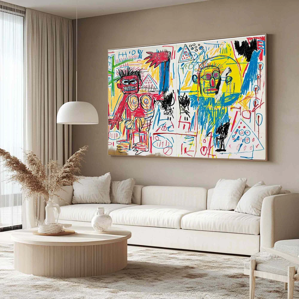 Handcrafted Abstract Painting Graffiti Art For Homedecor GA1036