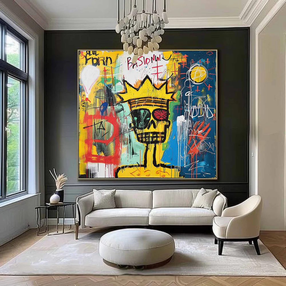 Handcrafted Abstract Painting Graffiti Art For Homedecor GA1038