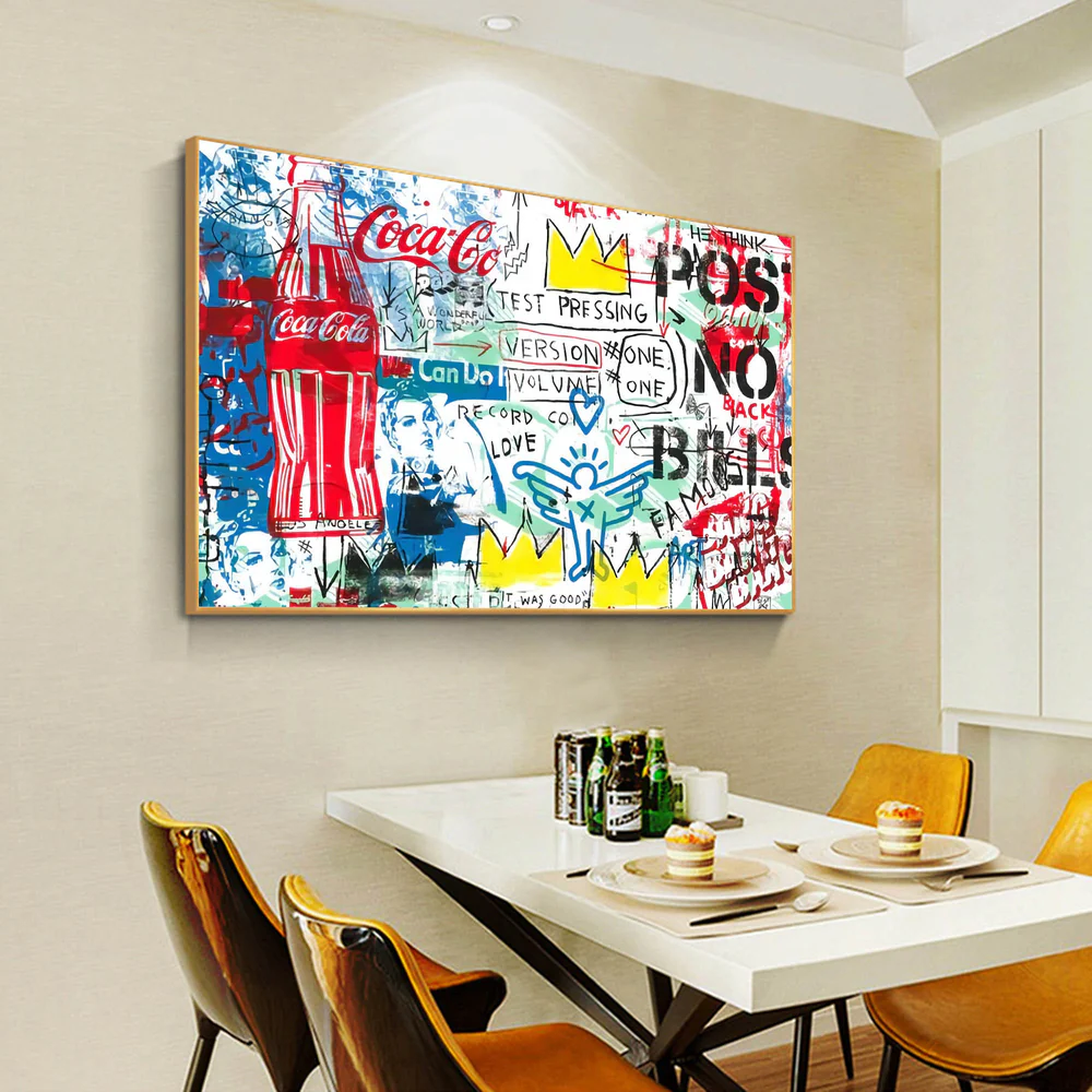 Handcrafted Abstract Painting Graffiti Art For Homedecor GA1039