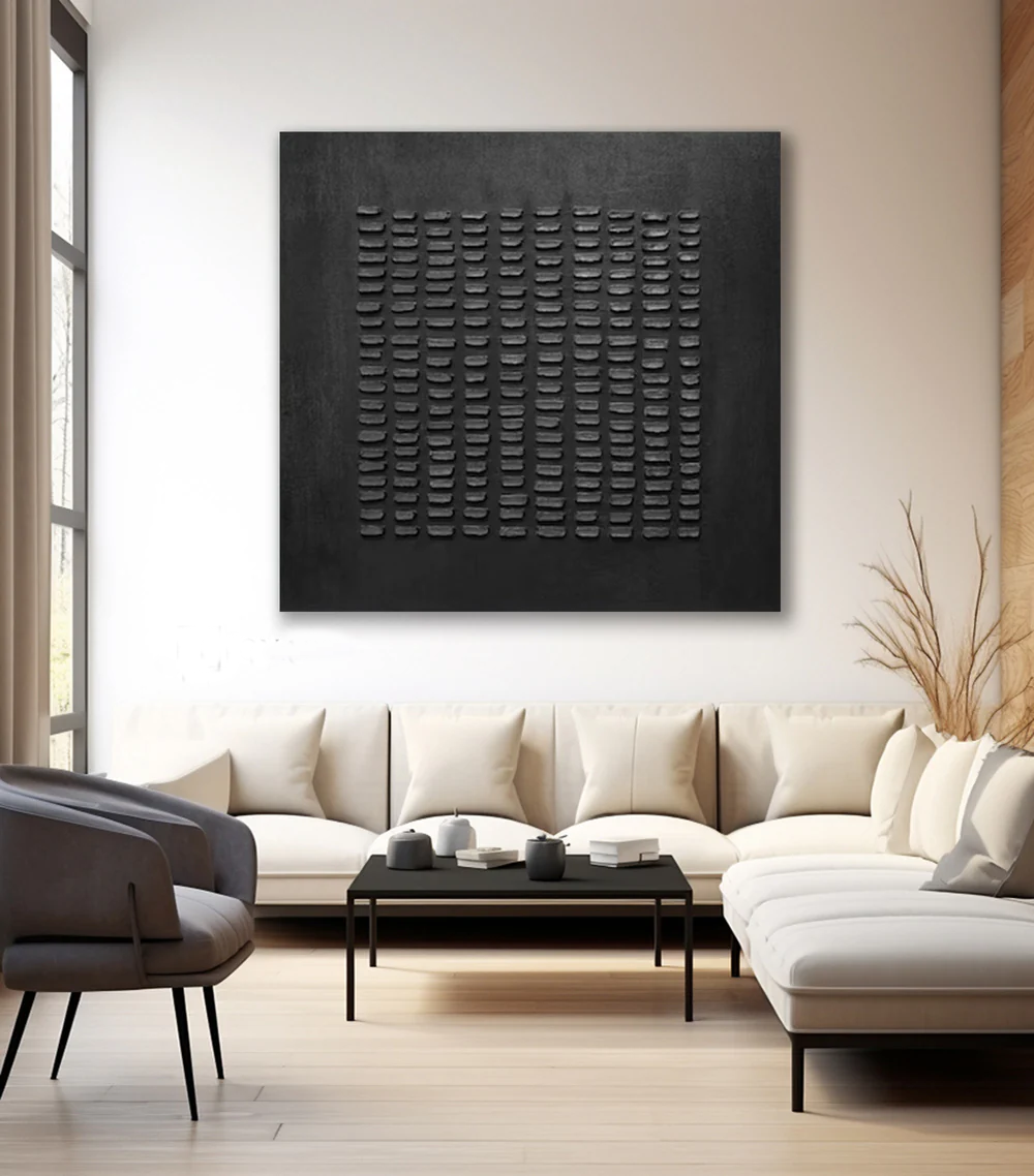 Handcrafted Abstract Painting Heavy Texture Wall Art For Homedecor HT1002