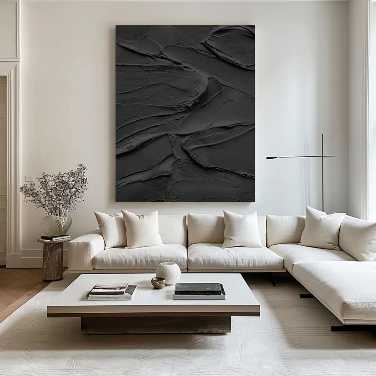 Handcrafted Abstract Painting Heavy Texture Wall Art For Homedecor HT1003