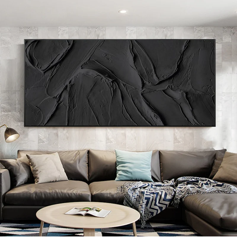 Handcrafted Abstract Painting Heavy Texture Wall Art For Homedecor HT1004
