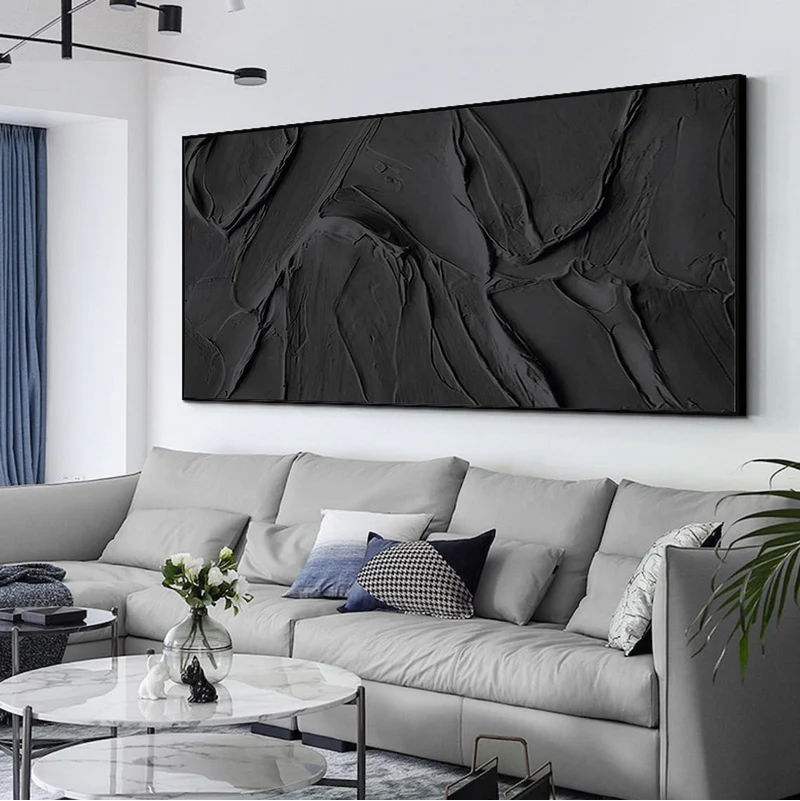 Handcrafted Abstract Painting Heavy Texture Wall Art For Homedecor HT1004