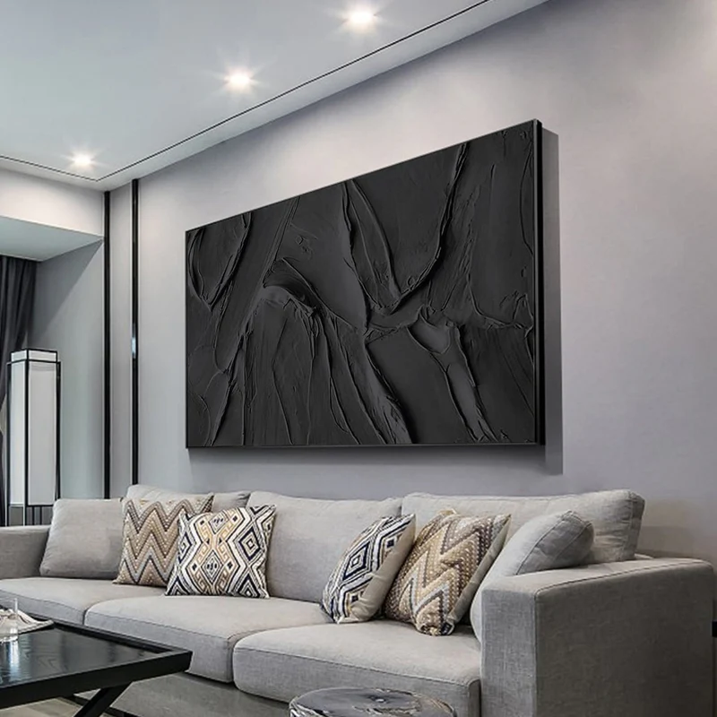 Handcrafted Abstract Painting Heavy Texture Wall Art For Homedecor HT1004