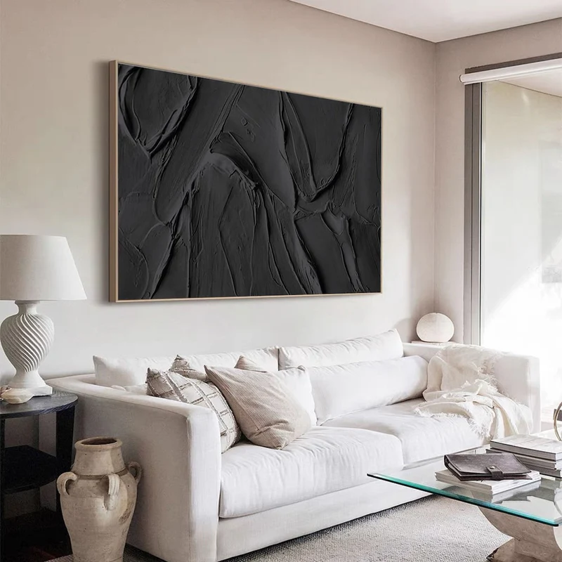 Handcrafted Abstract Painting Heavy Texture Wall Art For Homedecor HT1004