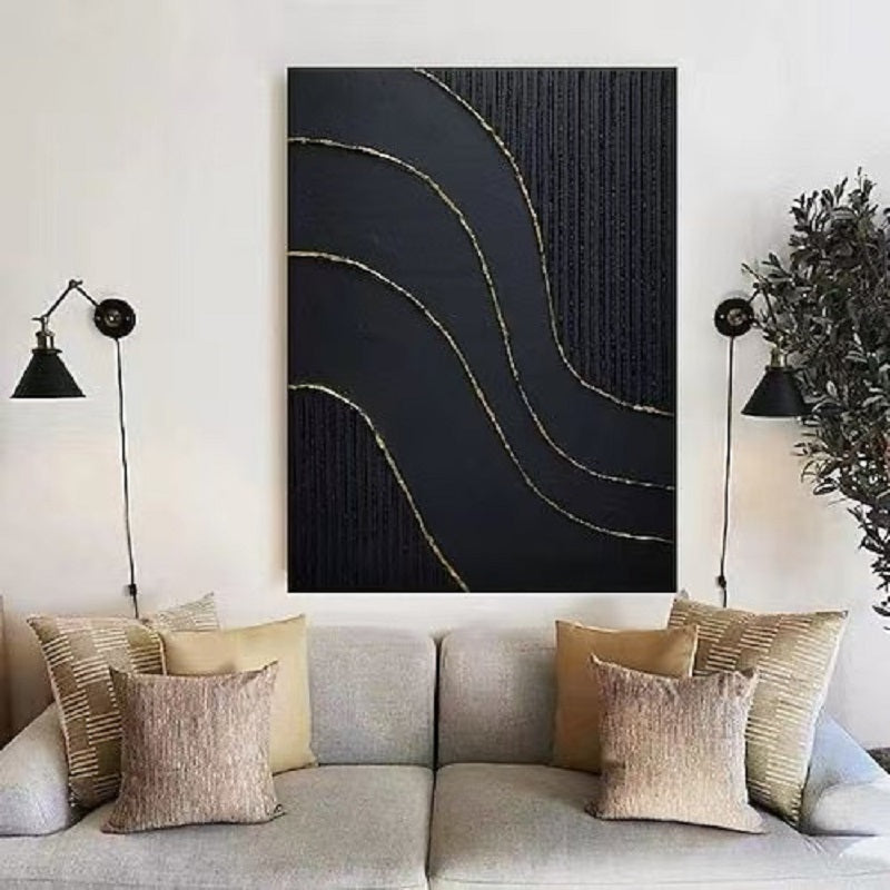 Handcrafted Abstract Painting Heavy Texture Wall Art For Homedecor HT1005C
