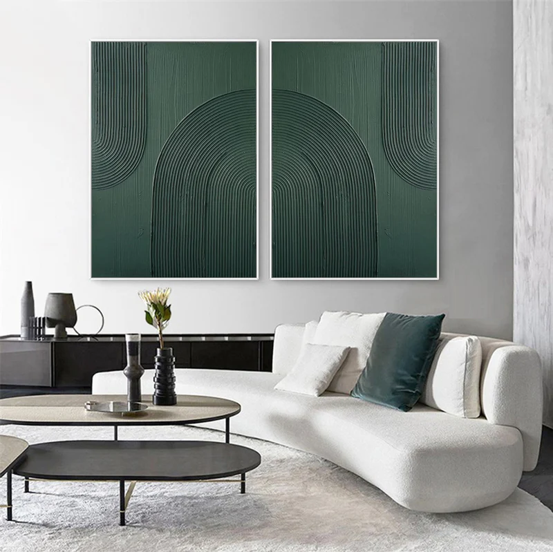 2PCs A Set Abstract Painting Heavy Texture Wall Art For Homedecor HT1011