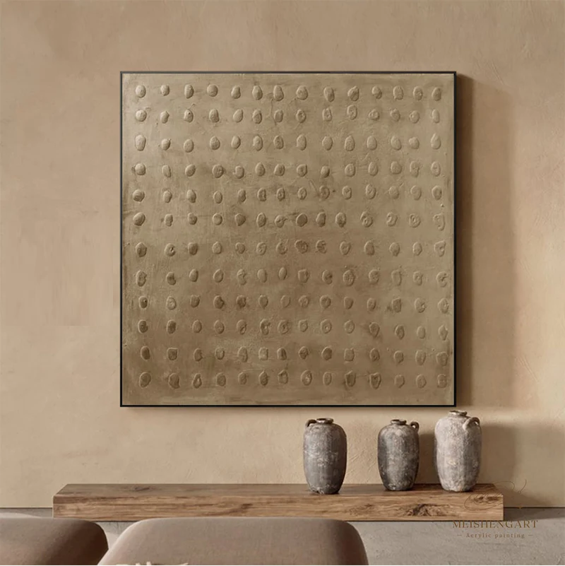 Handcrafted Abstract Painting Heavy Texture Wall Art For Homedecor HT1013