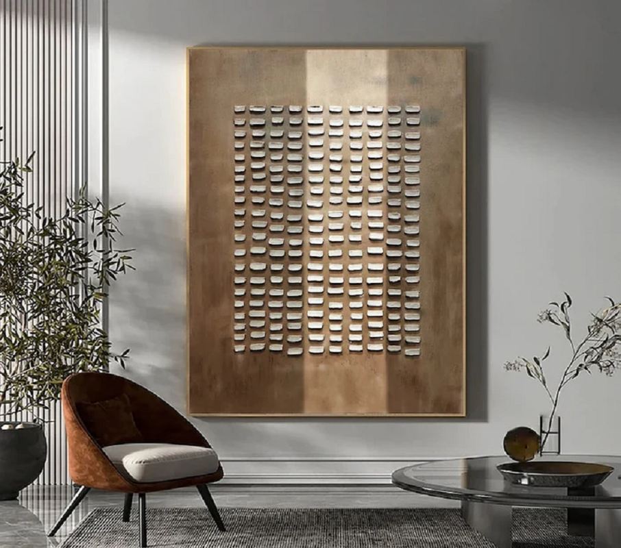 Handcrafted Abstract Painting Heavy Texture Wall Art For Homedecor HT1014