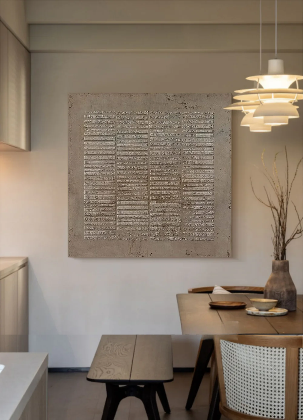 Handcrafted Abstract Painting Heavy Texture Wall Art For Homedecor HT1015