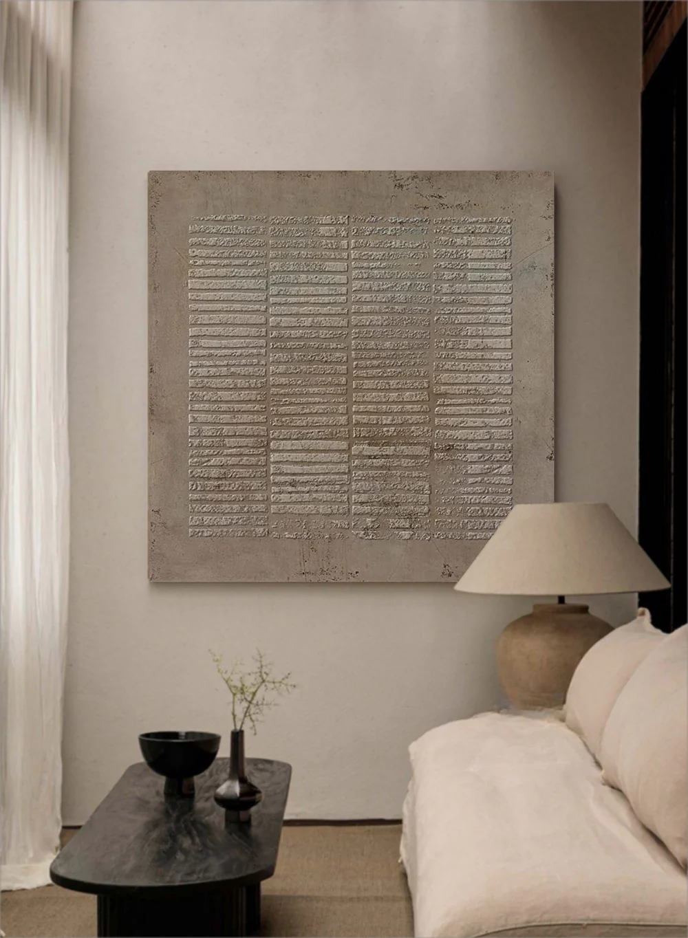 Handcrafted Abstract Painting Heavy Texture Wall Art For Homedecor HT1015