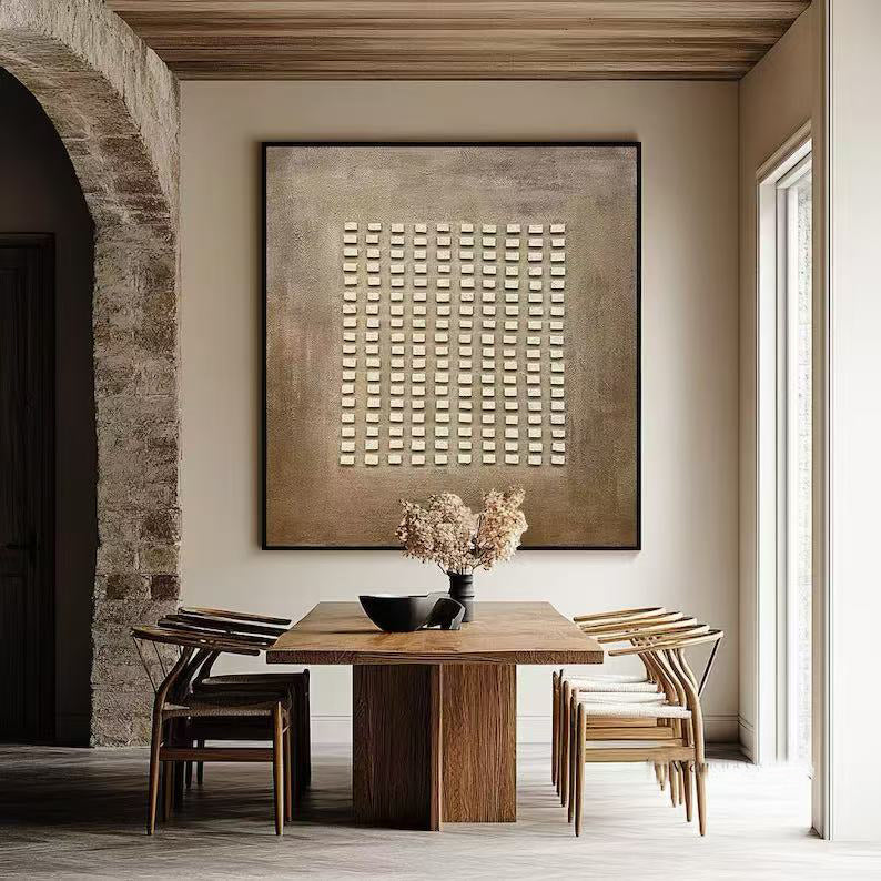 Handcrafted Abstract Painting Heavy Texture Wall Art For Homedecor HT1016
