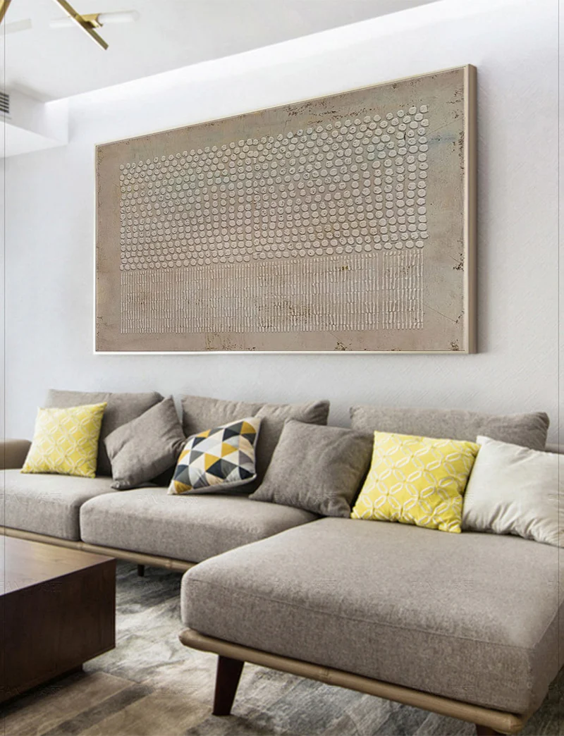 Handcrafted Abstract Painting Heavy Texture Wall Art For Homedecor HT1019A