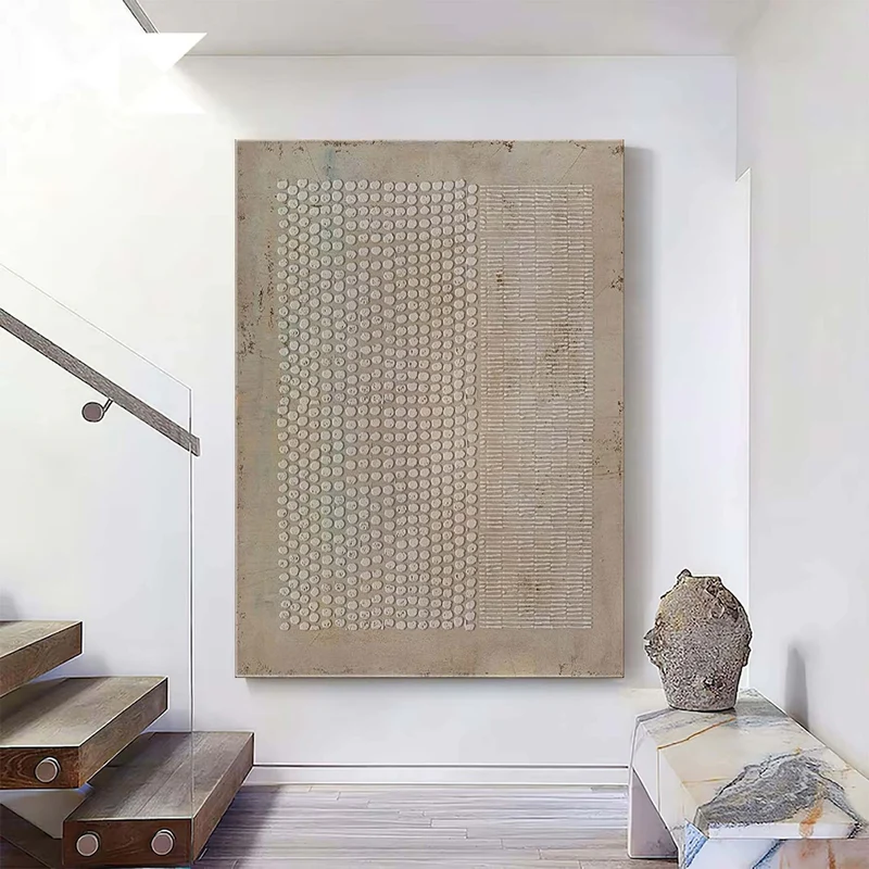 Handcrafted Abstract Painting Heavy Texture Wall Art For Homedecor HT1019B