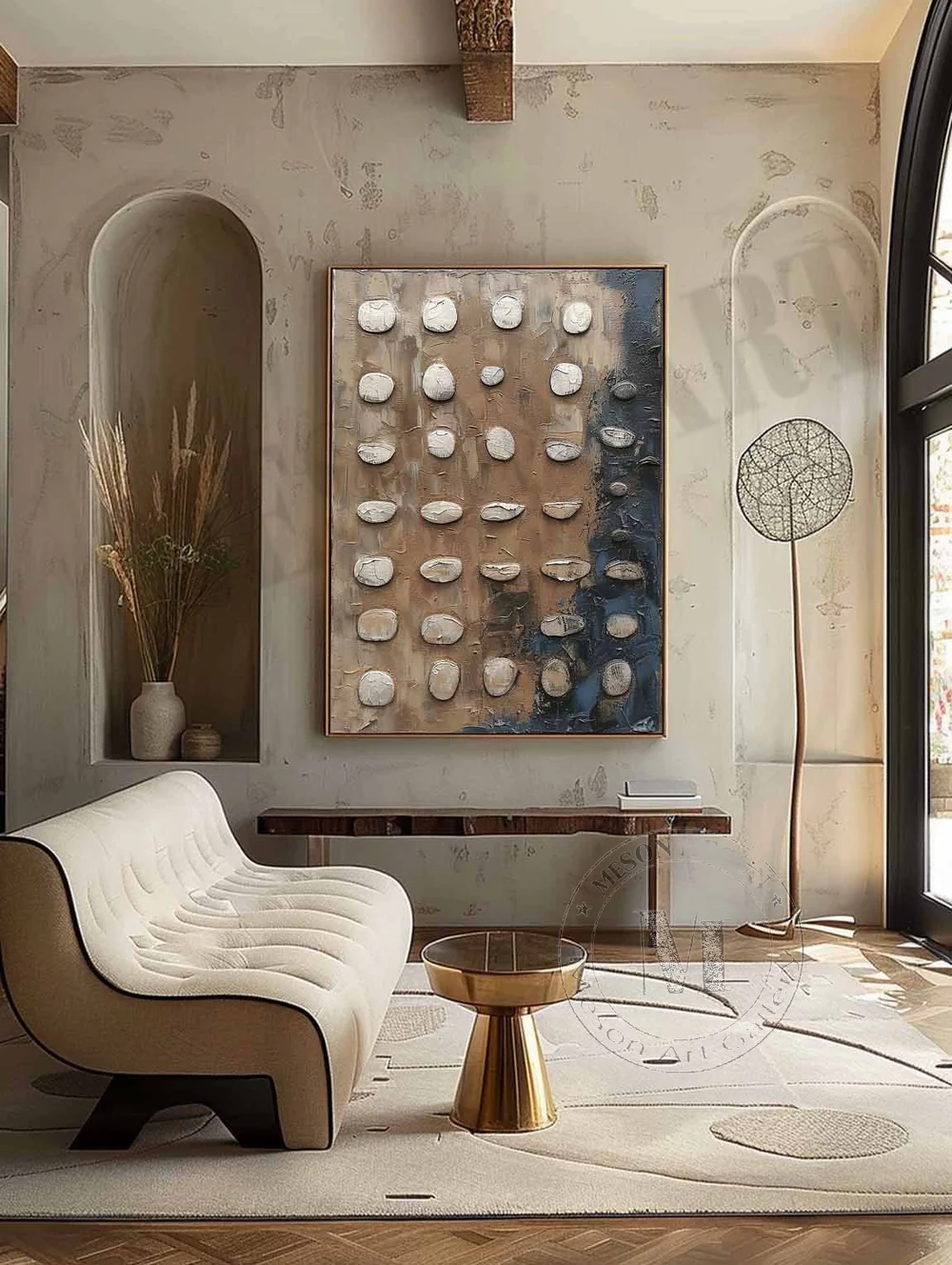 Handcrafted Abstract Painting Heavy Texture Wall Art For Homedecor HT1032