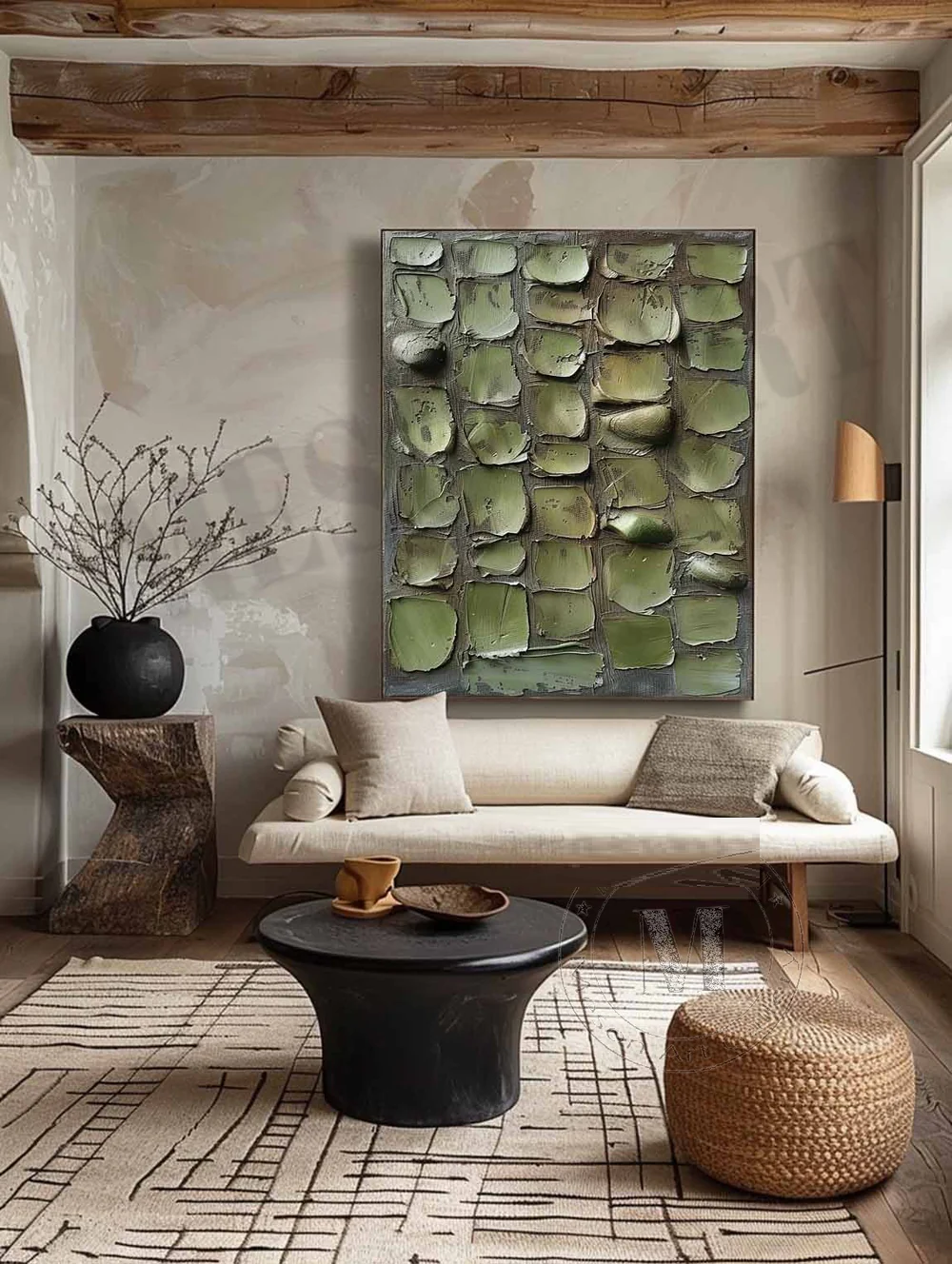 Handcrafted Abstract Painting Heavy Texture Wall Art For Homedecor HT1034