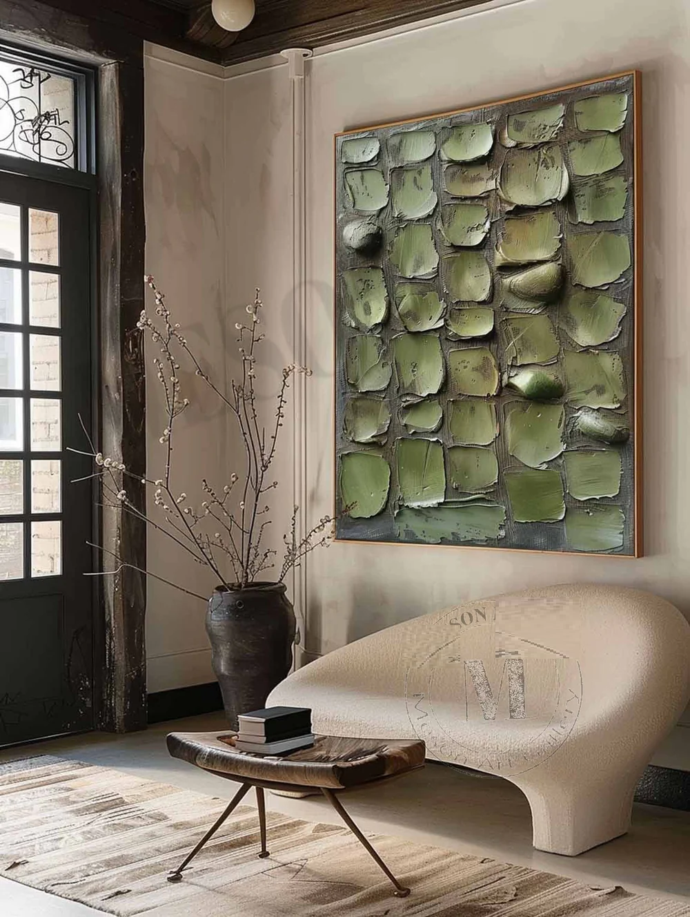 Handcrafted Abstract Painting Heavy Texture Wall Art For Homedecor HT1034