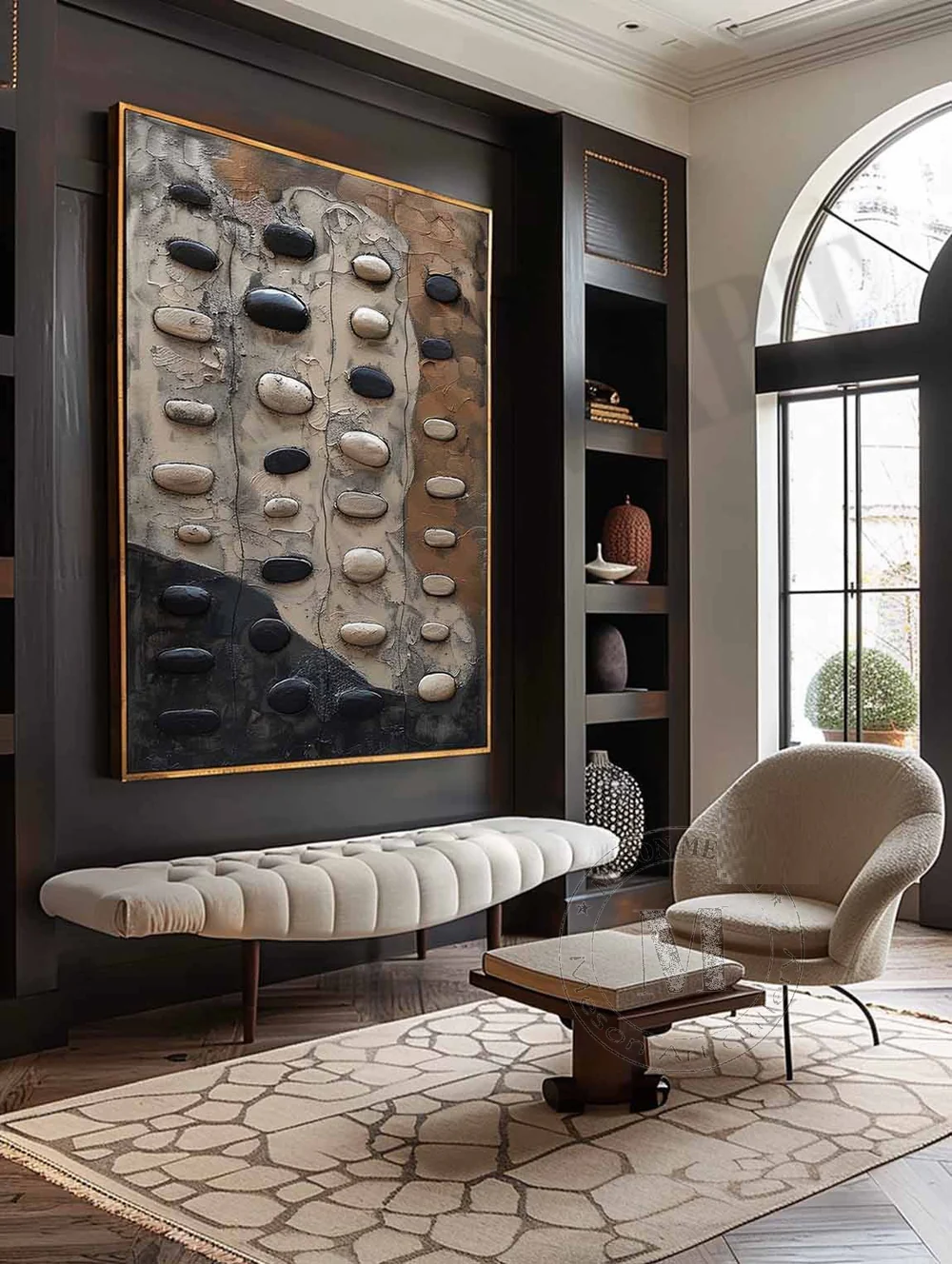 Handcrafted Abstract Painting Heavy Texture Wall Art For Homedecor HT1038