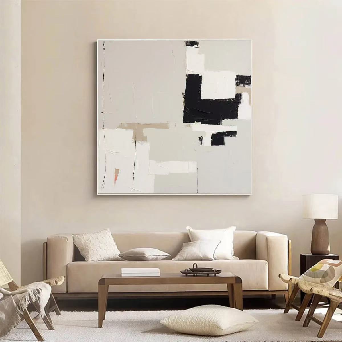 Handcrafted Abstract Painting Minimalist Wall Art For Homedecor MA1006A