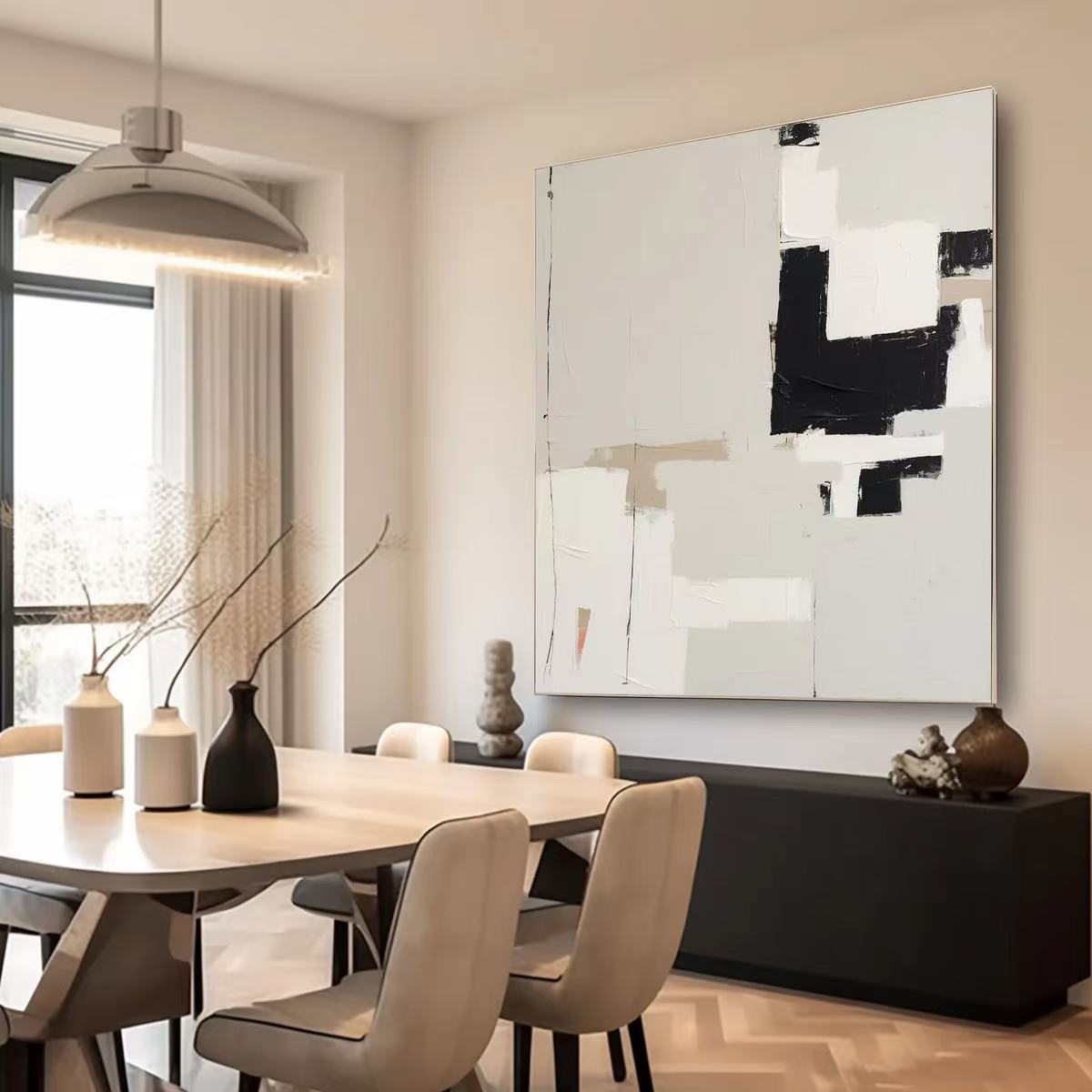 Handcrafted Abstract Painting Minimalist Wall Art For Homedecor MA1006A